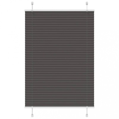 Jaluzea plisată negru 100x100cm Lățime țesătură 99,4cm poliester foto
