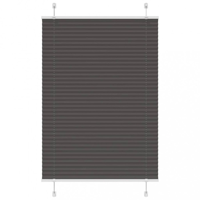 Jaluzea plisată negru 100x100cm Lățime țesătură 99,4cm poliester