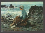 CPIB 24552 CARTE POSTALA - NICOLAE GRIGORESCU - "PESCARITA LA GRAN VILLE", SCRISA SI NECIRCULATA