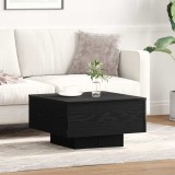 Masă de cafea vidaXL Negru Stejar 55x55x31 cm din lemn prelucrat