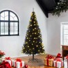 VidaXL Brazi artificiali de Crăciun cu suport Negru 180 cm PVC 3396474