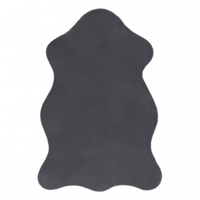 Covor NEW DOLLY piele G4337-2 gri IMITAREA RAPITULUI FUR, 60x90 cm foto