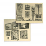 Două fotografii de Aurel Bauh, ale exponatelor din cadrul Muzeului Zambaccian