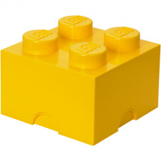 Cutie depozitare LEGO 2x2 galben foto