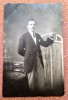 Portret de barbat. Fotografie datata 1920 - Foto Venus, Jean Legat - Bucuresti, Alb-Negru, Romania 1900 - 1950, Portrete