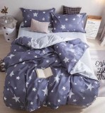 Cumpara ieftin Lenjerie Pat Swan Fx043, Bumbac, 4 Piese, Fara Elastic, Imprimeu, Lila