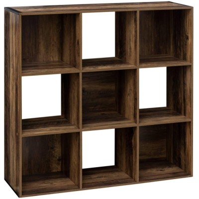 Biblioteca Mix n Modul Ceda cu 9 compartimente, PAL, 101x32x101 cm, maro foto
