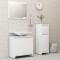 Gossi set mobilier de baie, 3 piese, alb, lemn prelucrat