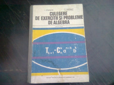 CULEGERE DE EXERCITII SI PROBLEME DE ALGEBRA - I. STAMATE, I. STOIAN foto