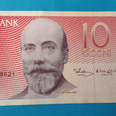 10 Krooni 1991 Bancnota veche Estonia