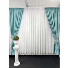 Set doua draperii Gravel, turcoaz deschis