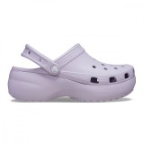 Saboți Crocs Women&#039;s Classic Platform Clog Mov - Mauve Mist