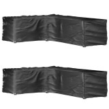 Cumpara ieftin Huse mobilier gradina forma L, 2 buc., 16 ocheti, 210x260x80 cm