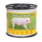 Bandă gard electric - 20&nbsp;mm - 200&nbsp;m - 90&nbsp;kg - 9&nbsp;&Omega;/m