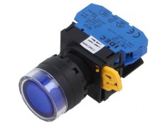 Comutator cu LED 22mm, un contact normalement deschis