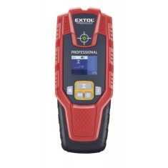 EXTOL PREMIUM detector digital pentru detectarea obiectelor metalice (fier, cupru, aluminiu) ?i din lemn, precum ?i a cablurilor sub tensiune, LCD foto