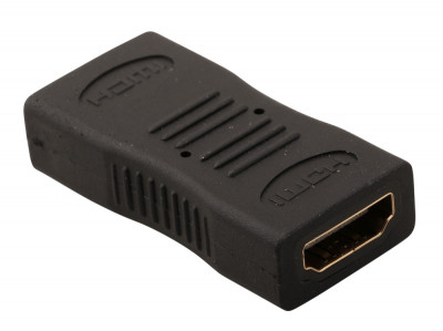 Adaptor prelungire HDMI la HDMI mama-mama aurit foto