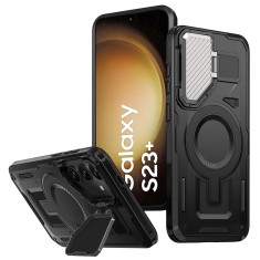 Husa Samsung Galaxy S23 Plus protectie camera Techsuit CamVault MagSafe, negru foto