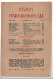 Revista Fundatiilor Regale mar/1941 B. Munteanu H. Furtuna T. Arghezi E. Botta
