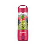 Blender portabil Nutribullet NBP003MA, Cupa 475 ml, USB-C, Magenta