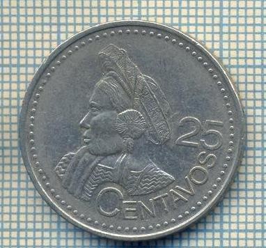 12119 MONEDA - GUATEMALA - 25 CENTAVOS -ANUL 2000 -STAREA CARE SE VEDE foto