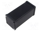 Carcasă aluminiu neagră HAMMOND 1455 cu panou 54x120x54 mm