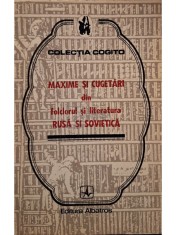 Nicolae Rosianu - Maxime si cugetari din folclorul si literatura rusa si sovietica (Editia: 1974) foto
