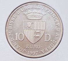 71 Andorra 10 diners 1997 Palau Del Princep km 166 argint
