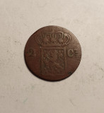 Indiile Olandeze 2 Cents Centi 1834, Asia