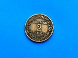 Moneda Franta 2 Franci 1924, XF, Numismatica