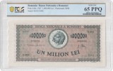 1000000 lei 1947 PCGS65 UNC bancnota gradata