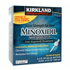 Solutie 9 Luni, Kirkland, Minoxidil, 5%, Tratament Impotriva Caderii Parului, 9x 60ml