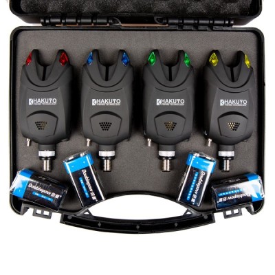 SET 4 AVERTIZORI Hakuyo cu valigeta transport si lumina de veghe. foto
