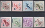 Dominicană 1957 - Jocurile Olimpice - Melbourne 1956 - Sportivii c&acirc;știgători - Inscripția &bdquo;MELBOURNE 1956&rdquo;, NDT. MNH