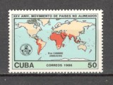 Cuba.1986 25 ani Conferinta statelor nealiniate Harare SC.672