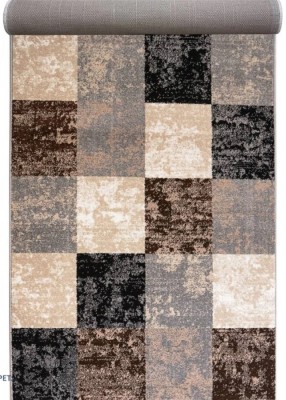 Traversa Covor, Cappuccino 16015, Crem / Maro, Latime 120 cm, Diverse Lungimi, 1700 gr/mp foto