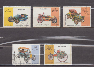 A12 S3 6 - Timbre foarte vechi - Cuba - masini de epoca foto