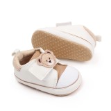 Tenisi crem cu alb pentru baietei - Teddy (Marime Disponibila: 9-12 luni