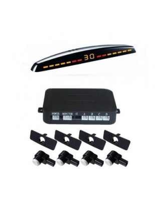Senzori parcare cu display LED S309 tip OEM de 16.5mm Alb foto