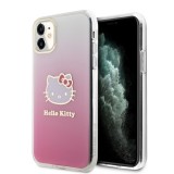 Husa pentru iPhone 11 - Hello Kitty Hardcase IML Gradient Electrop Kitty Head (HKHCN61HDGKEP) - Pink