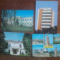 Lot 4 carti postale vintage cu Orasul Slatina / CP1