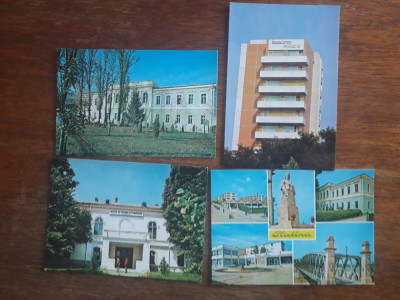 Lot 4 carti postale vintage cu Orasul Slatina / CP1 foto