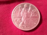 Moneda 2 lei 1911 Carol I 10g argint 835 , cal.Buna -F.Buna