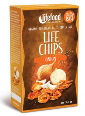 Life Chips din ceapa raw bio 40g foto