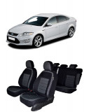 Cumpara ieftin Set huse scaune dedicate FORD MONDEO 2007-2014 Premium (Bancheta fractionata si husa cotiera)