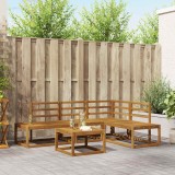 vidaXL Set de canapea natural 3366952