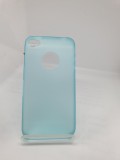 Cumpara ieftin Husa Iphone 4 / 4s + Cablu date Cadou, Albastru