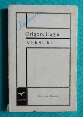 Grigore Hagiu &amp;ndash; Versuri ( antologie ) foto