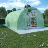 Sera Gradina vidaXL 13,5 m&sup2;, 450x300x200 cm, Verde, Polietilena, Otel Galvanizat, 6 Ferestre