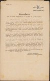 72S Circulară dată de Miron Romanul, 1873, Arad, la 25 ani de la urcarea pe tron a &icirc;mpăratului Franz Joseph